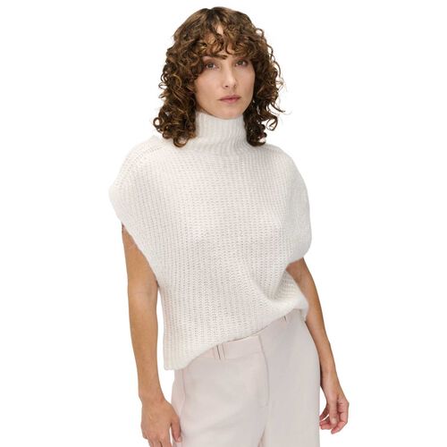 Veronika Maine Winter White Chunky Mohair Blend Tunic